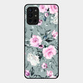 Retro Floral Glossy Metal Case Cover V2 For Oneplus 9R 5G