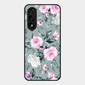 Retro Floral Glossy Metal Case Cover V2 For Oneplus Nord 5 5G