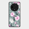 Retro Floral Glossy Metal Case Cover V2 For Oppo F27 Pro Plus 5G