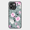 Retro Floral Glossy Metal Case Cover V2 For Oppo Reno 14 Pro 5G