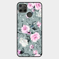 Retro Floral Glossy Metal Case Cover V2 For Realme C21Y