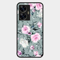 Retro Floral Glossy Metal Case Cover V2 For Realme C55