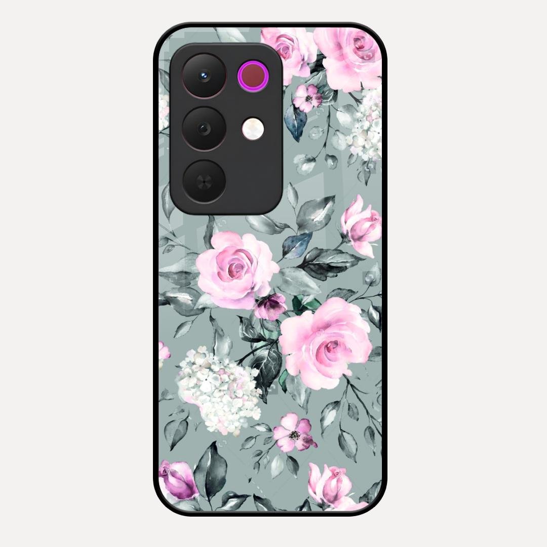 Retro Floral Glossy Metal Case Cover V2 For Realme C85 5G