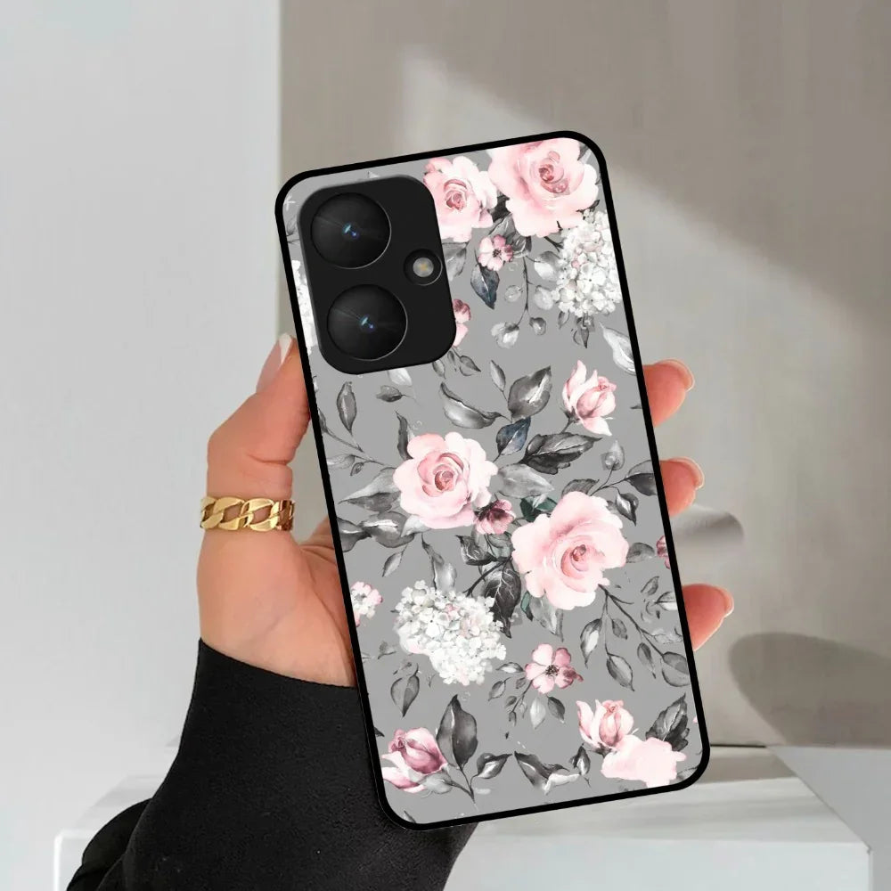 Retro Floral Glossy Metal Case Cover V2 For Redmi - ShopOnCliQ