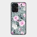 Retro Floral Glossy Metal Case Cover V2 For Redmi 13C 5G