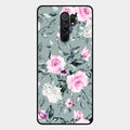 Retro Floral Glossy Metal Case Cover V2 For Redmi 9 Prime