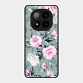 Retro Floral Glossy Metal Case Cover V2 For Redmi Note 14 Pro Plus 5G