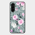 Retro Floral Glossy Metal Case Cover V2 For Samsung Galaxy A36 5G