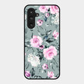 Retro Floral Glossy Metal Case Cover V2 For Samsung Galaxy F16 5G