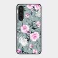 Retro Floral Glossy Metal Case Cover V2 For Samsung Galaxy M35 5G