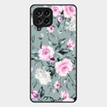 Retro Floral Glossy Metal Case Cover V2 For Samsung Galaxy M53 5G