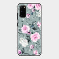 Retro Floral Glossy Metal Case Cover V2 For Samsung Galaxy S20