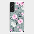 Retro Floral Glossy Metal Case Cover V2 For Samsung Galaxy S21 Fe 5G