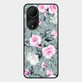Retro Floral Glossy Metal Case Cover V2 For Vivo T2 5G