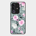 Retro Floral Glossy Metal Case Cover V2 For Vivo T4X 5G