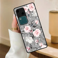 Retro Floral Glossy Metal Case Cover V2 For Vivo - ShopOnCliQ