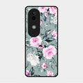 Retro Floral Glossy Metal Case Cover V2 For Vivo V40E 5G