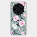 Retro Floral Glossy Metal Case Cover V2 For Vivo X100 5G