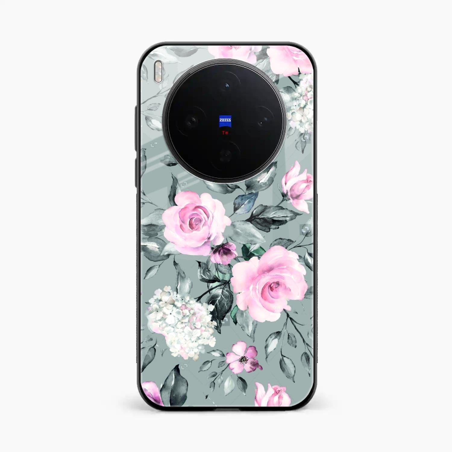 Retro Floral Glossy Metal Case Cover V2 For Vivo X300 5G