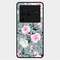 Retro Floral Glossy Metal Case Cover V2 For Vivo X80 Pro 5G