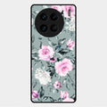 Retro Floral Glossy Metal Case Cover V2 For Vivo X90 Pro 5G