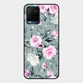 Retro Floral Glossy Metal Case Cover V2 For Vivo Y21T