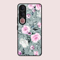 Retro Floral Glossy Metal Case Cover V2 For Vivo Y31 5G