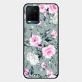 Retro Floral Glossy Metal Case Cover V2 For Vivo Y33T