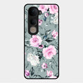 Retro Floral Glossy Metal Case Cover V2 For Vivo Y400 5G