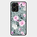 Retro Floral Glossy Metal Case Cover V2 For Vivo Y56 5G