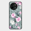 Retro Floral Glossy Metal Case Cover V2 For Vivo Y58 5G
