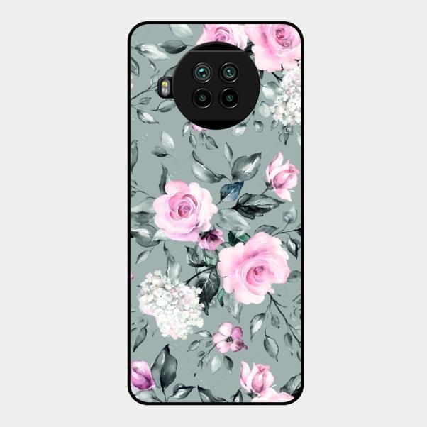 Retro Floral Glossy Metal Case Cover V2 For Xiaomi Mi 10I 5G