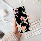Retro Floral Transparent Silicon Case For iQOO Neo 7 Pro 5G