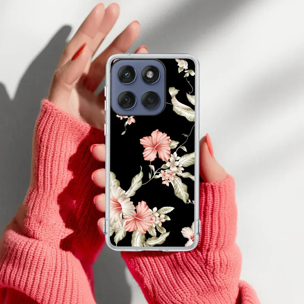 Retro Floral Anti Yellow Case For Motorola Edge 60 Pro 5G