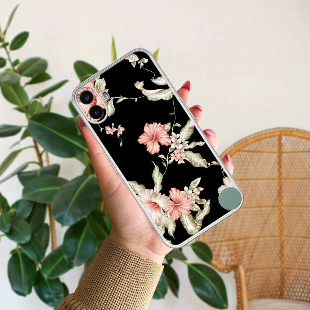 Retro Floral Transparent Silicon Case For Nothing - ShopOnCliQ
