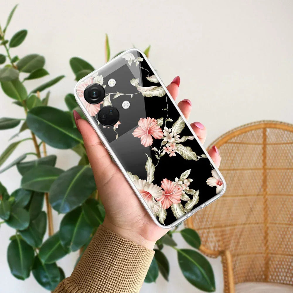 Retro Floral Transparent Silicon Case For OnePlus - ShopOnCliQ
