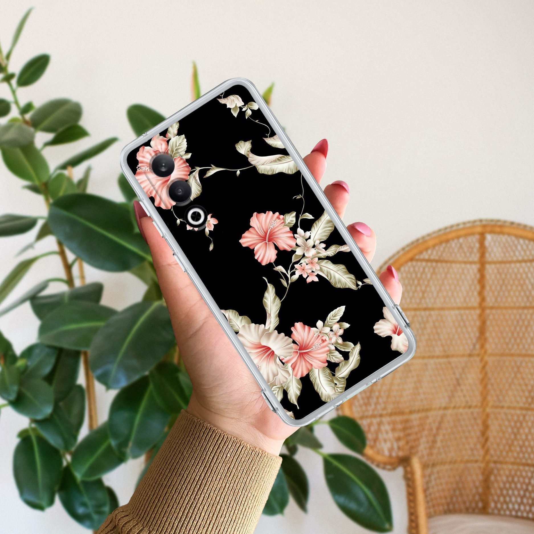 Retro Floral Anti Yellow Case For OnePlus Nord CE 4 5G