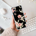 Retro Floral Transparent Silicon Case For OnePlus Nord CE 4 Lite 5G