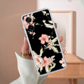 Retro Floral Transparent Silicon Case For OnePlus Nord CE5 5G