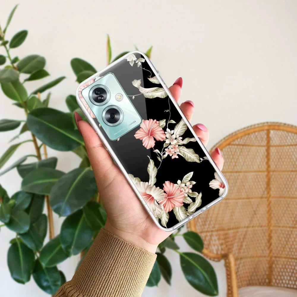 Retro Floral Anti Yellow Case For Oppo A54