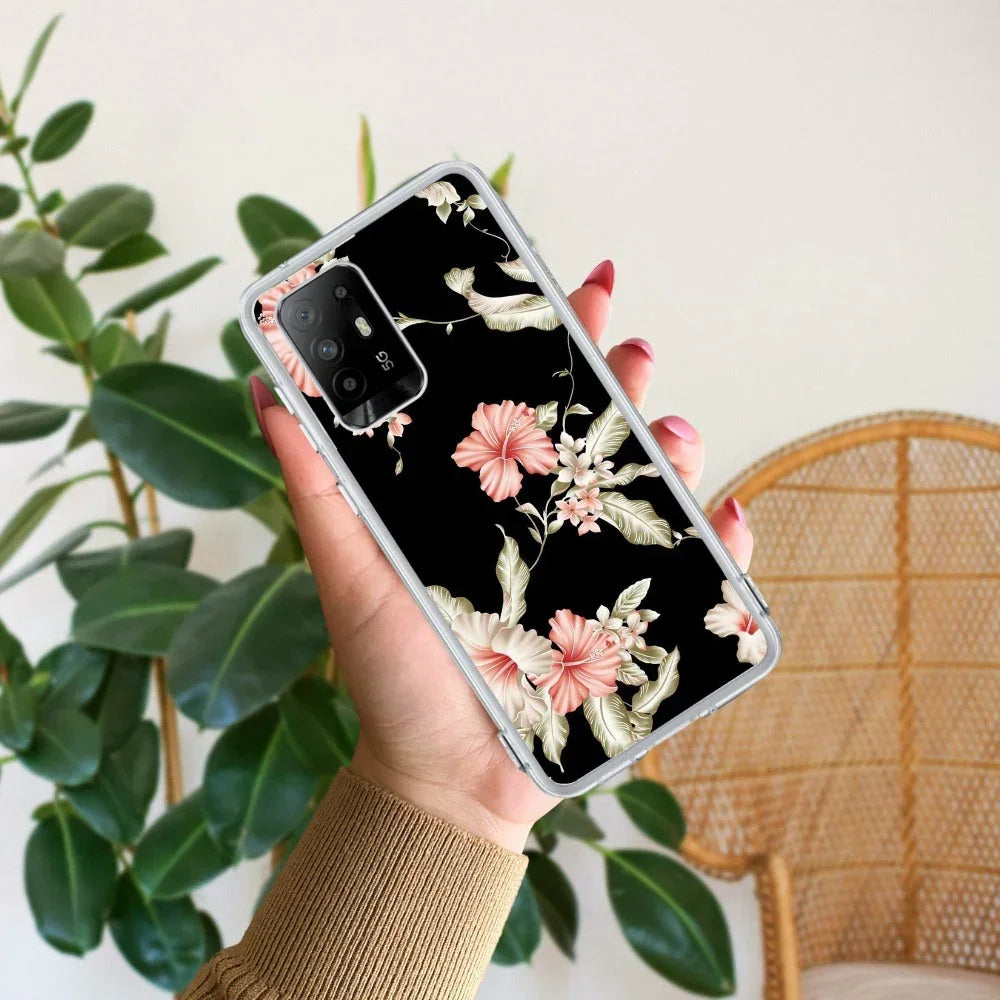 Retro Floral Anti Yellow Case For Oppo F19 Pro Plus