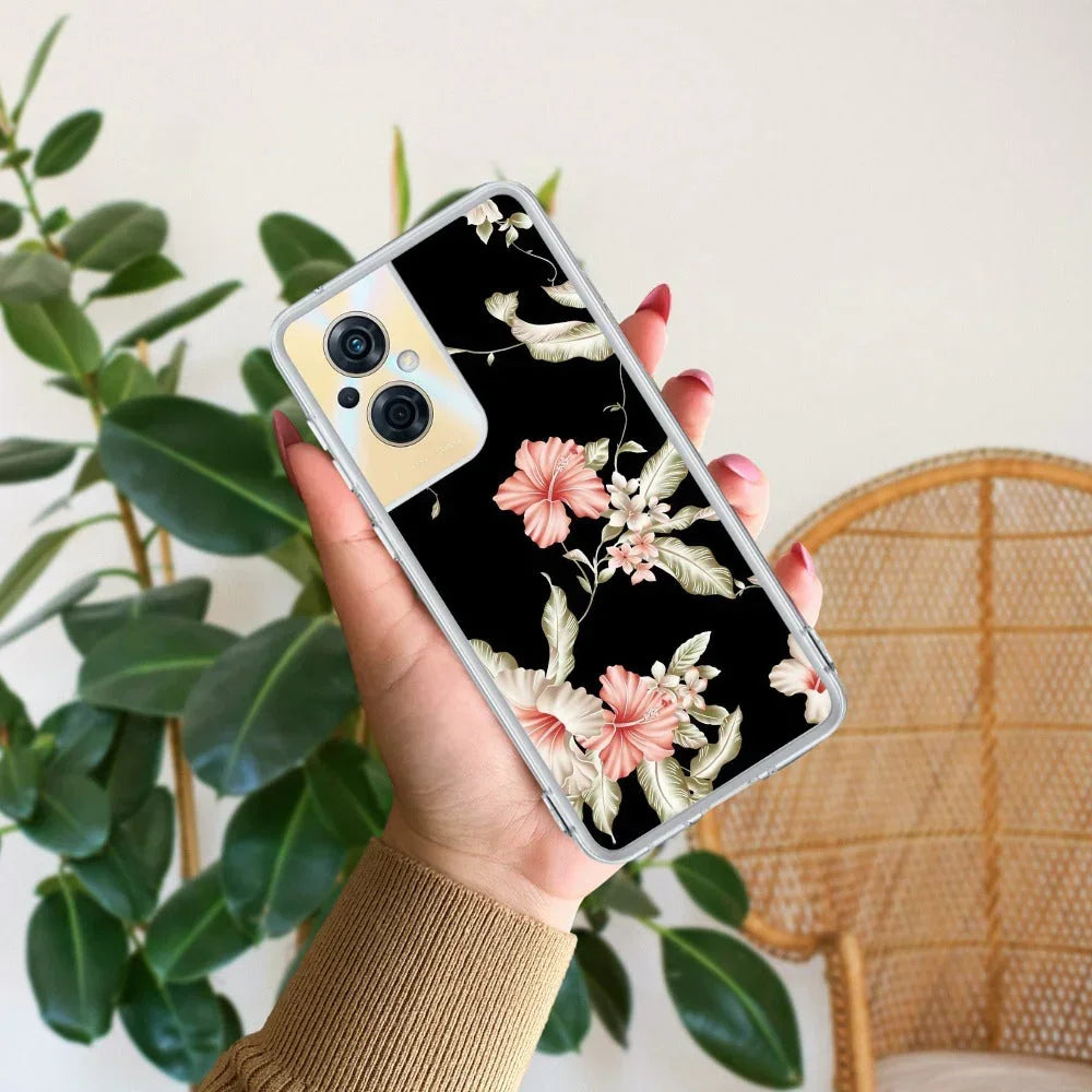Retro Floral Anti Yellow Case For Oppo F21 Pro (5G)