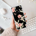 Retro Floral Transparent Silicon Case For Oppo F29 Pro 5G