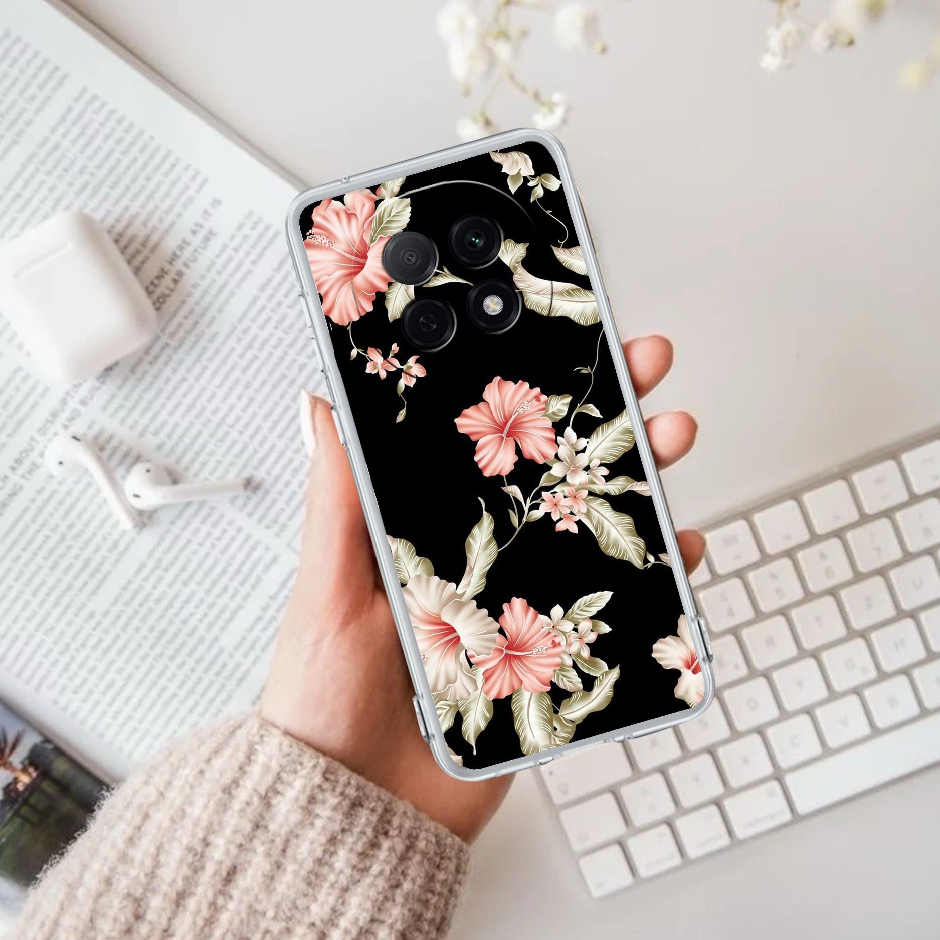 Retro Floral Anti Yellow Case For Oppo F29 Pro 5G