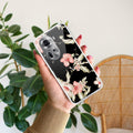 Retro Floral Transparent Silicon Case For Oppo Reno 11 5G