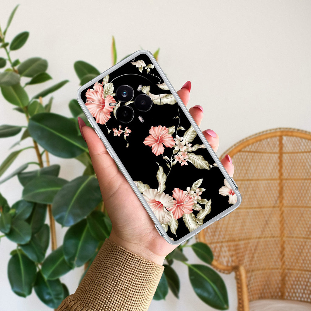 Retro Floral Anti Yelllow Case For Realme 14 Pro Plus 5G