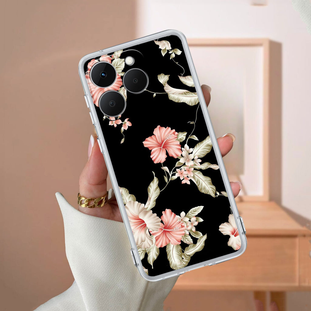 Retro Floral Anti Yellow Case For Realme 15T 5G