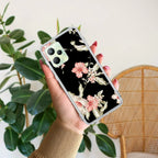 Retro Floral Transparent Silicon Case For Realme C35 / Realme Narzo 50A Prime
