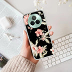 Retro Floral Transparent Silicon Case For Realme P2 Pro 5G