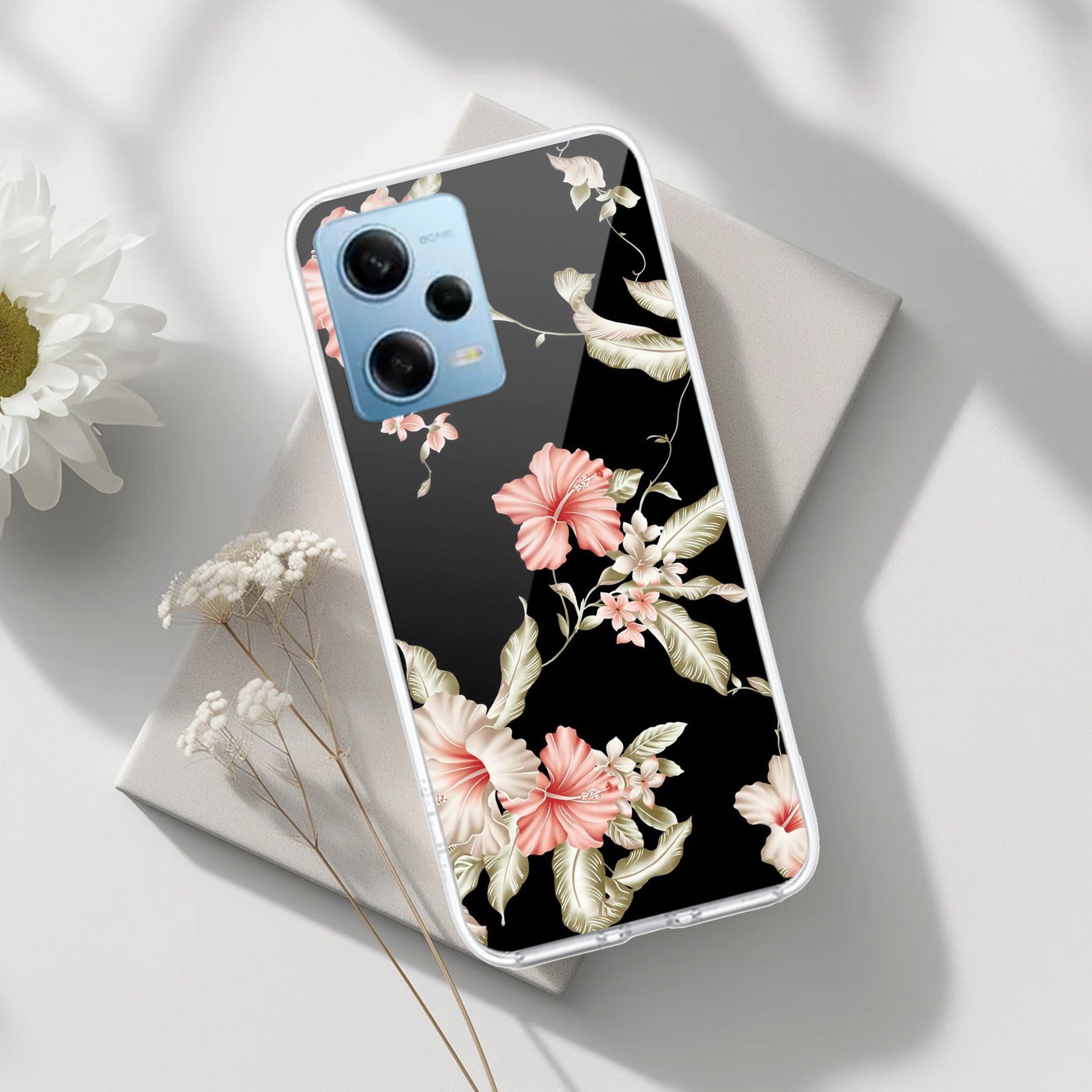 Retro Floral Transparent Silicon Case For Redmi/Xiaomi